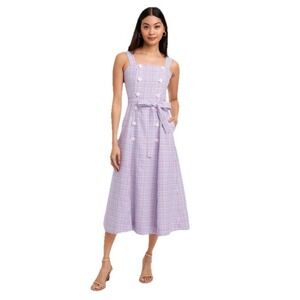 Draper James‎ Kylie Love Circle Dress Woman Red White Blue Lined Midi